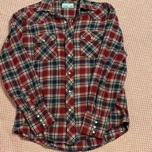 Wrangler Red and Blue Plaid Shirt